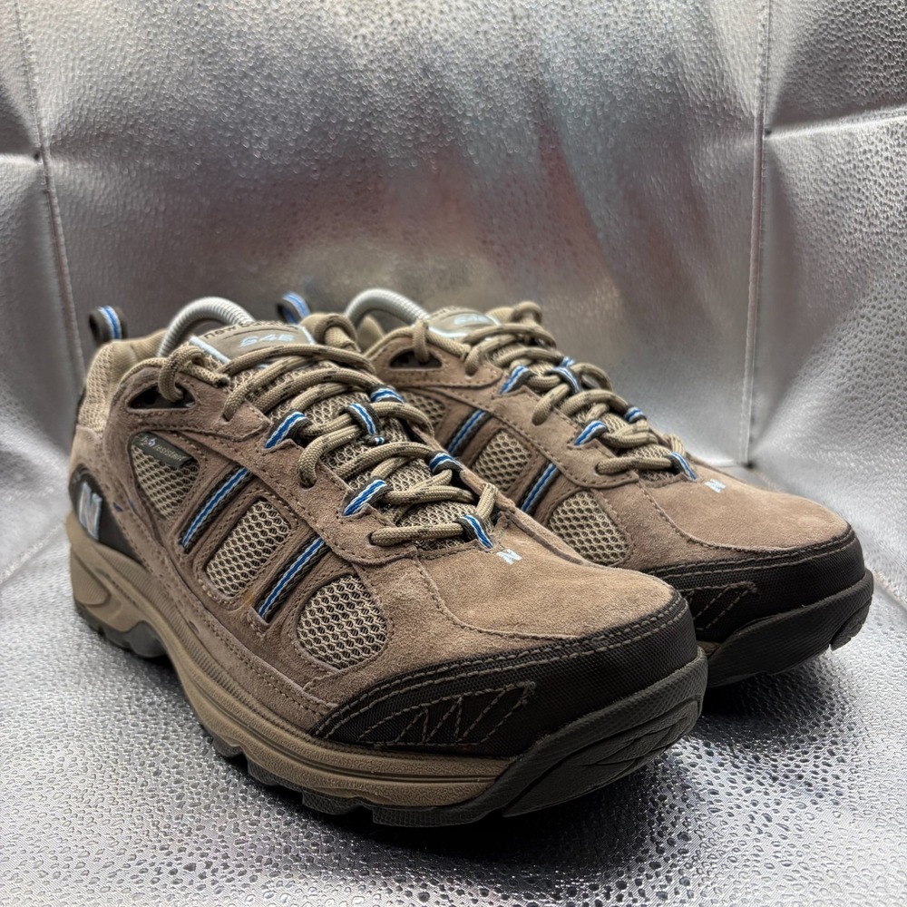 Size 10B New Balance Brown Womens Suede Hiking Trail Athletic Shoes WW646BR
